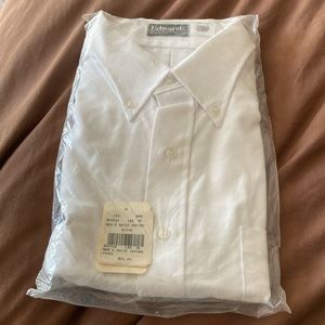 NWT white Oxford men’s shirt 18.5 18 1/2 -35 vintage